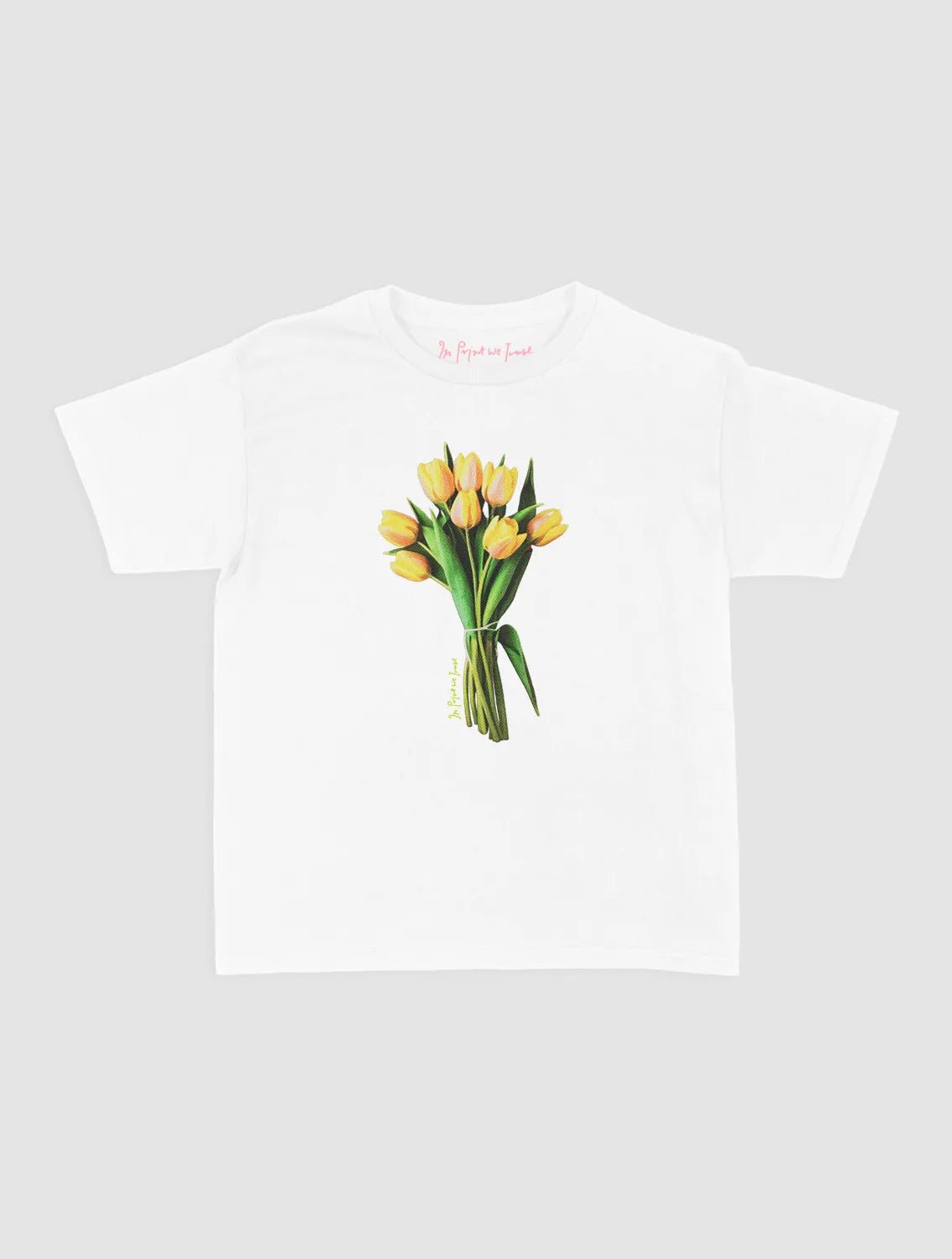 tulips baby tee - In Print We Trust