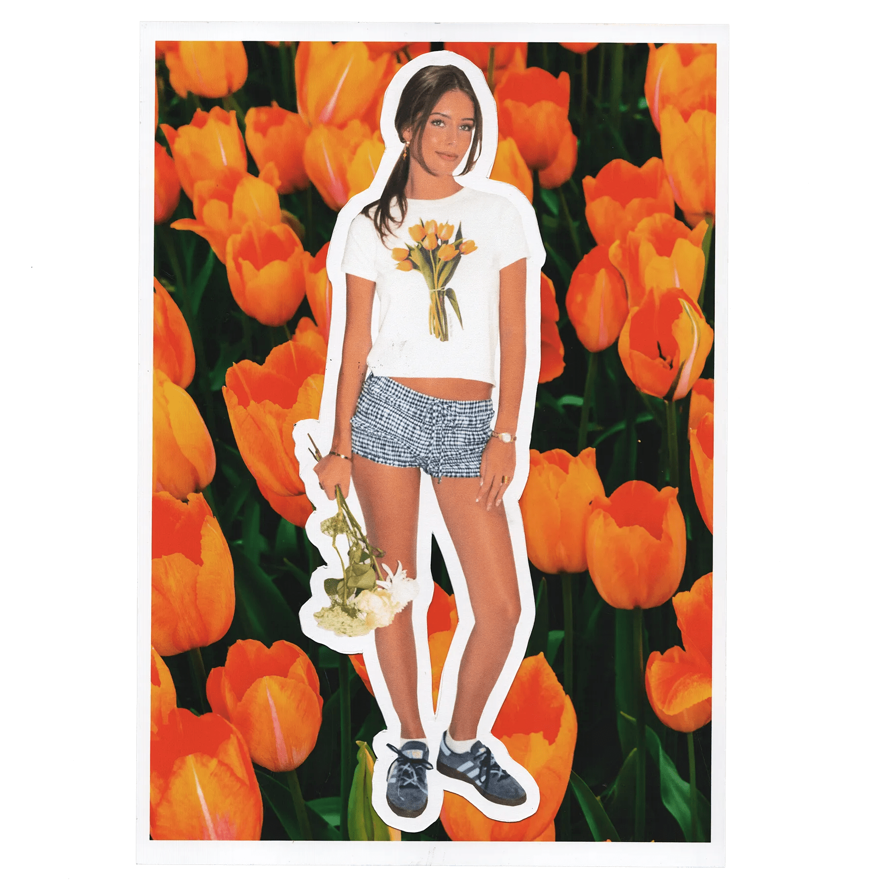 tulips baby tee - In Print We Trust