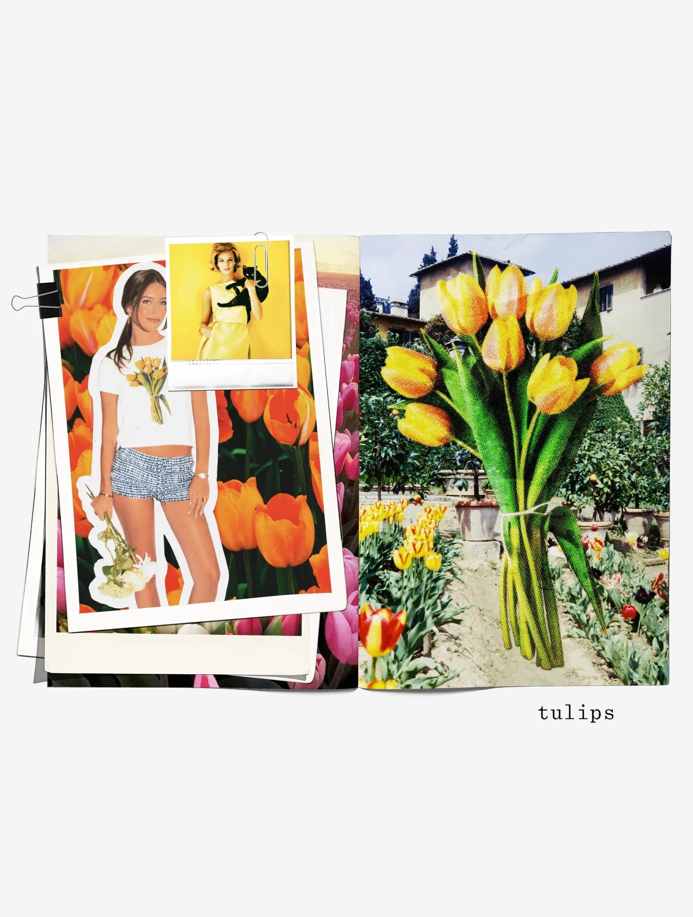 tulips baby tee - In Print We Trust