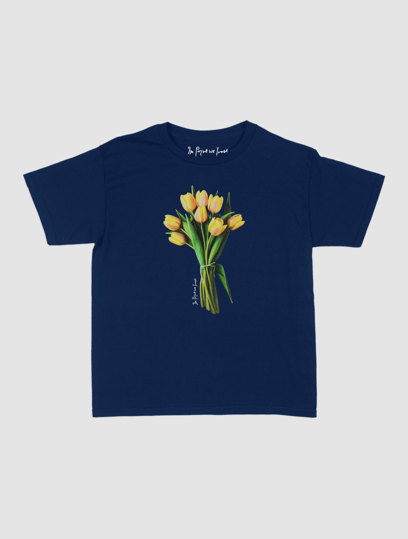 tulips baby tee - In Print We Trust