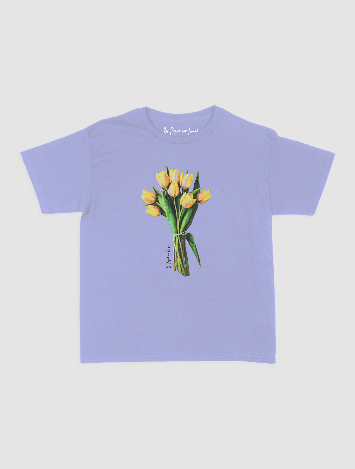 tulips baby tee - In Print We Trust