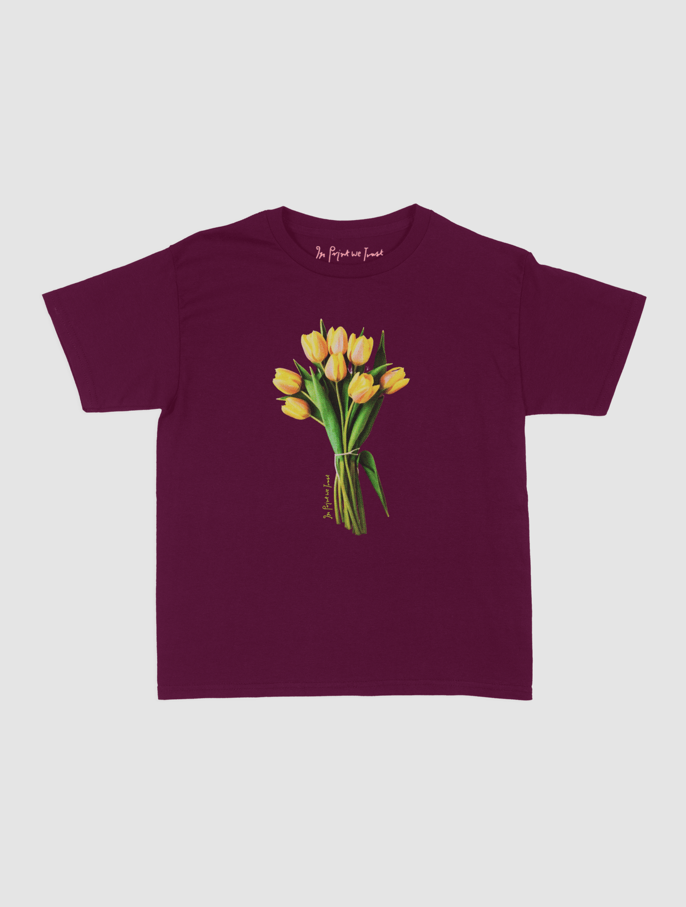 tulips baby tee - In Print We Trust