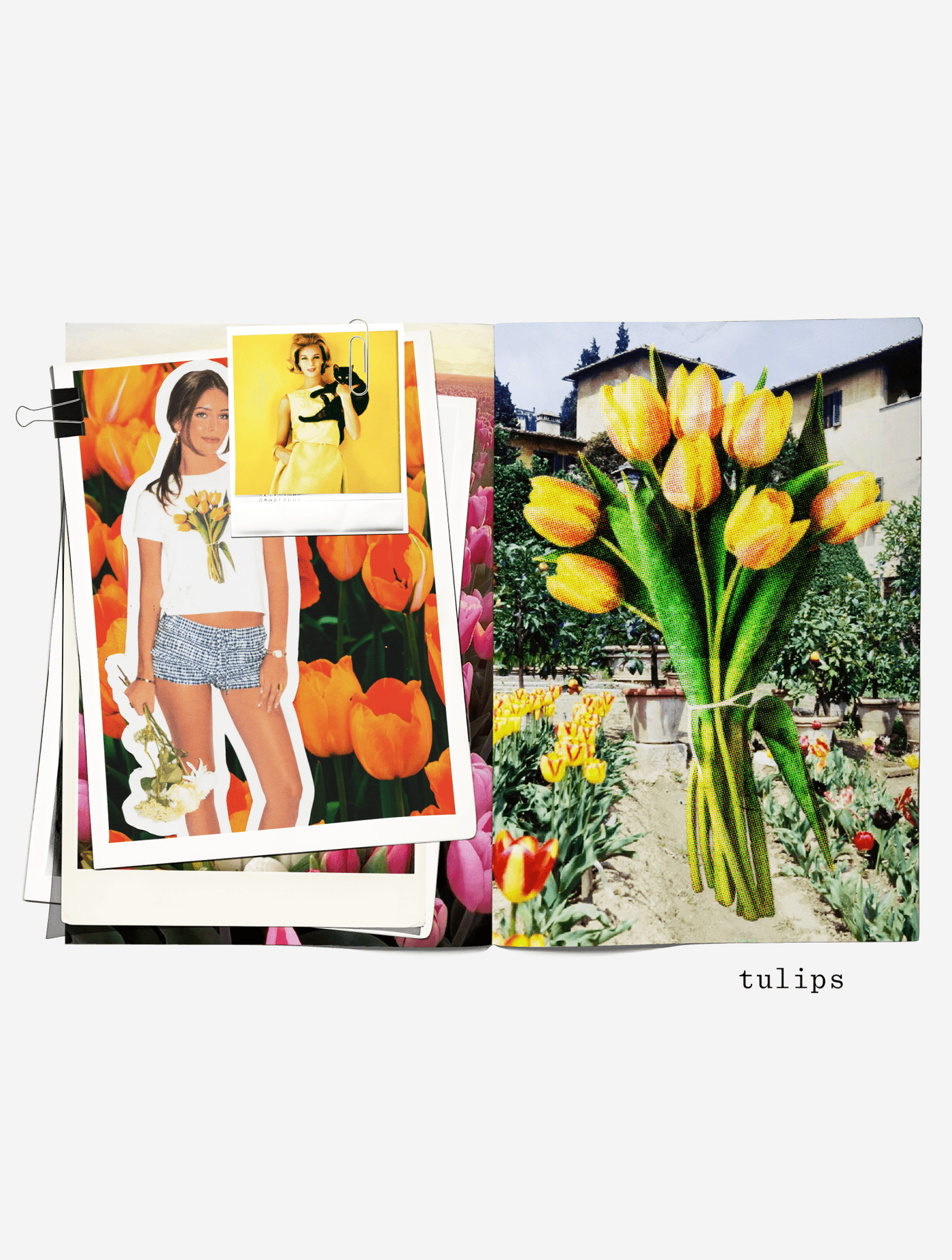 tulips baby tee - In Print We Trust