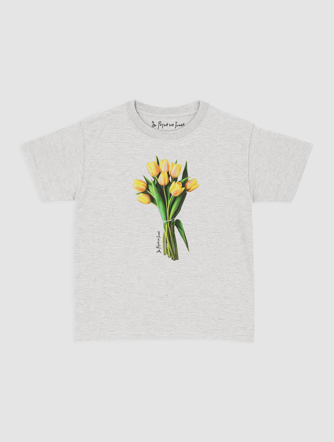 tulips baby tee - In Print We Trust