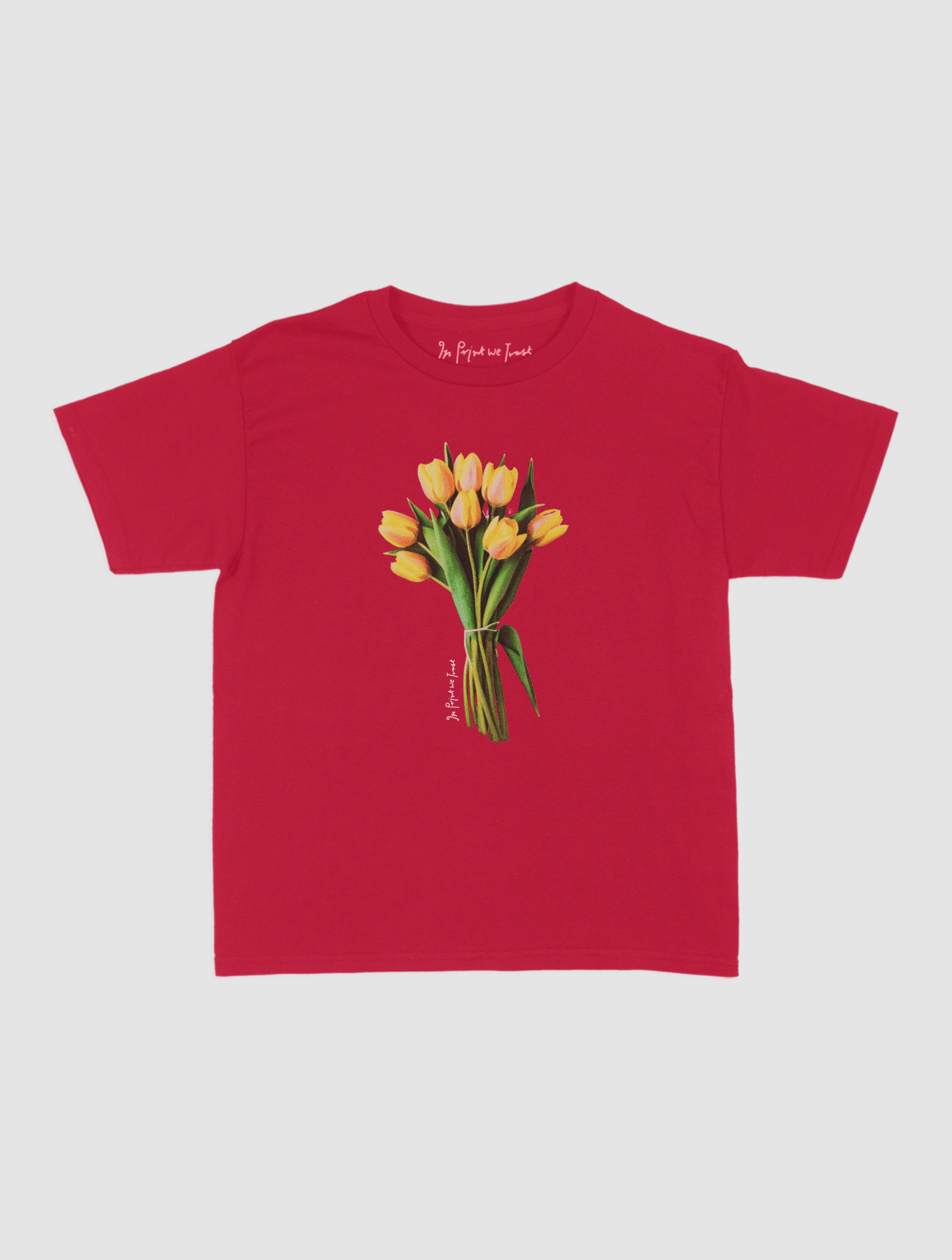 tulips baby tee - In Print We Trust