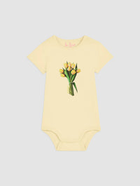 tulips bodysuit for babies - In Print We Trust