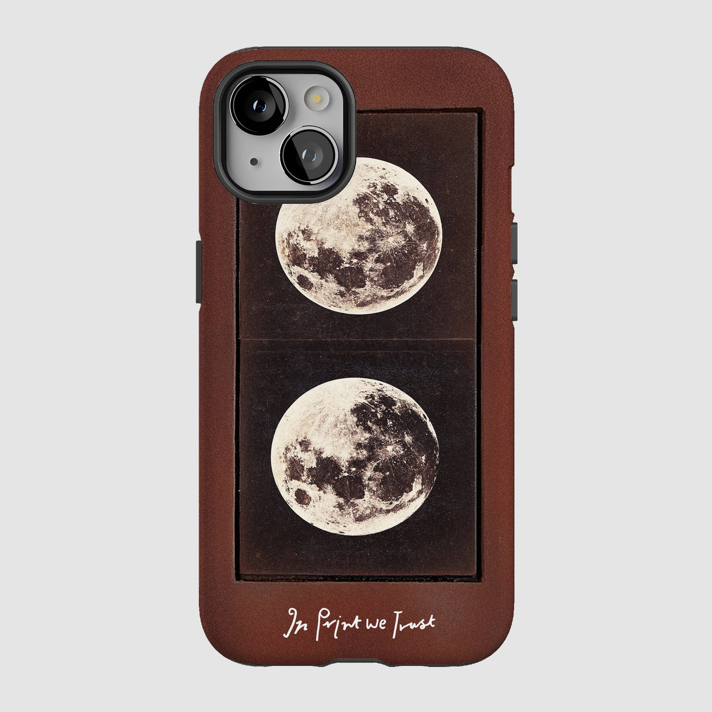 two moons tough iPhone case - In Print We Trust