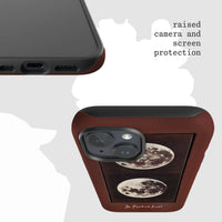 two moons tough iPhone case - In Print We Trust