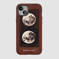 two moons tough iPhone case - In Print We Trust