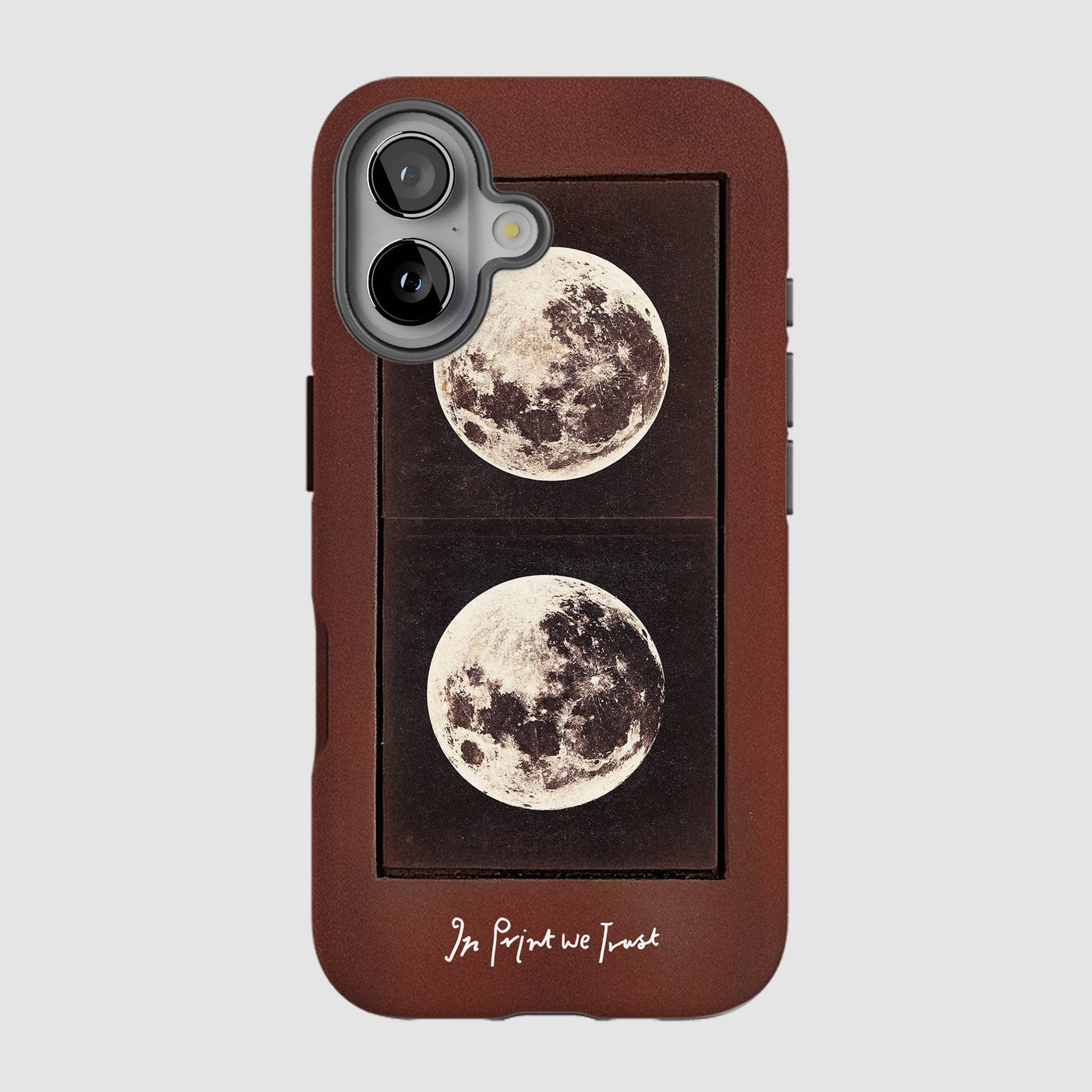 two moons tough iPhone case - In Print We Trust