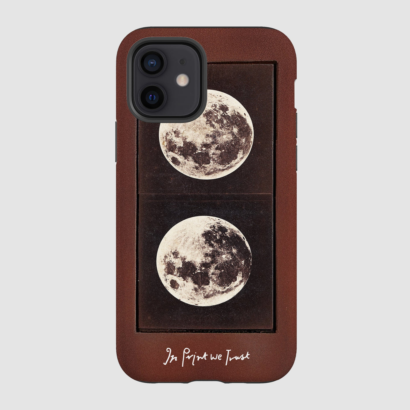 two moons tough iPhone case - In Print We Trust