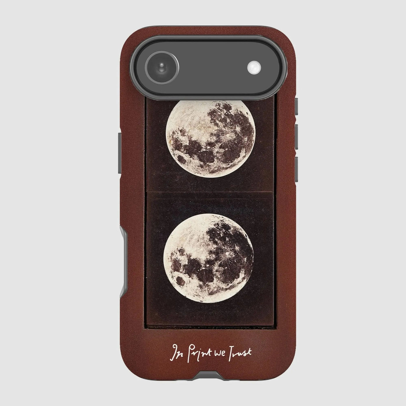 two moons tough iPhone case - In Print We Trust