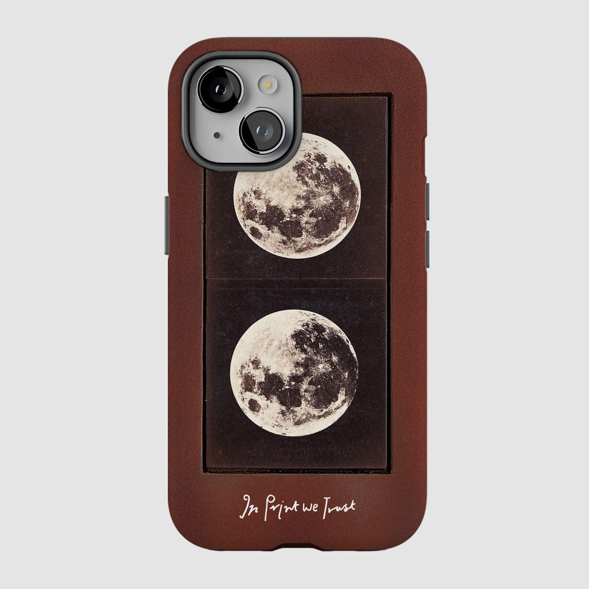 two moons tough iPhone case - In Print We Trust