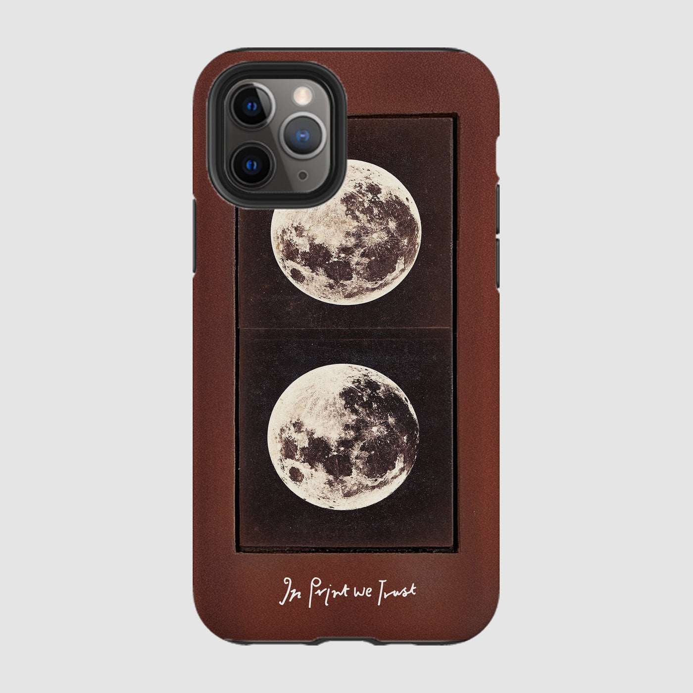 two moons tough iPhone case - In Print We Trust