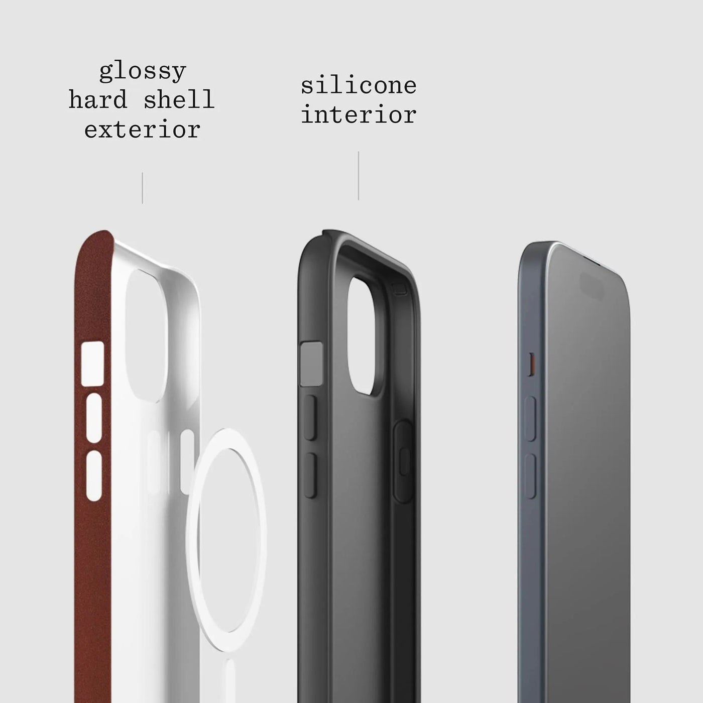 two moons tough iPhone case - In Print We Trust