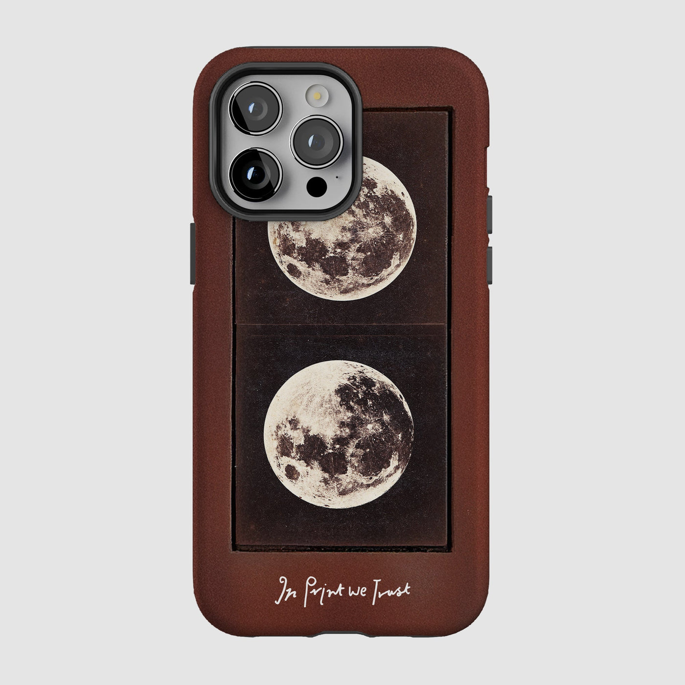 two moons tough iPhone case - In Print We Trust
