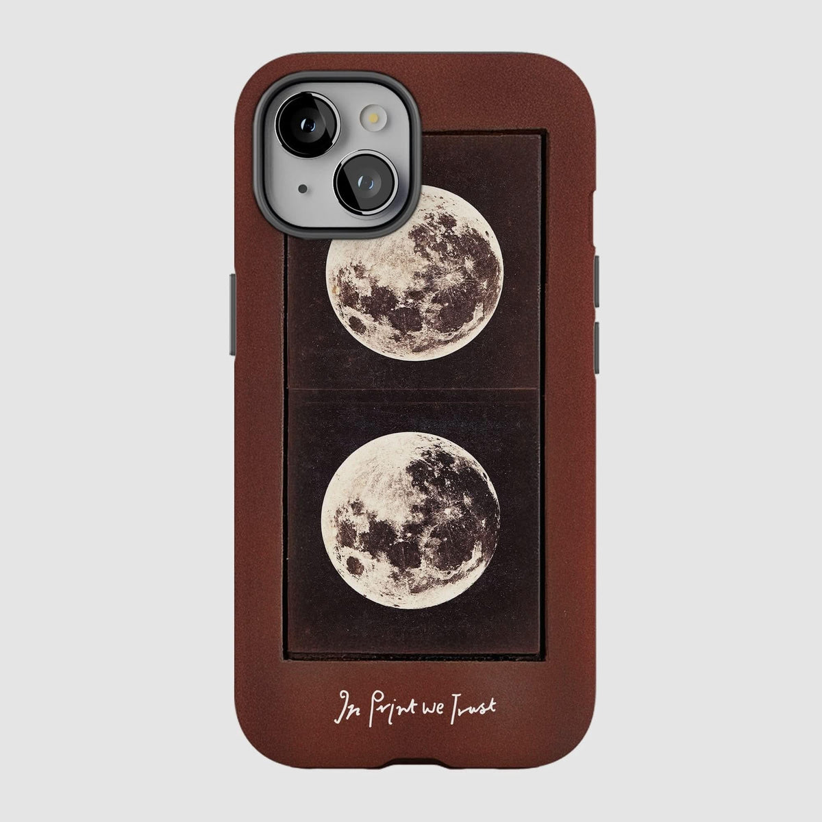 two moons tough iPhone case - In Print We Trust