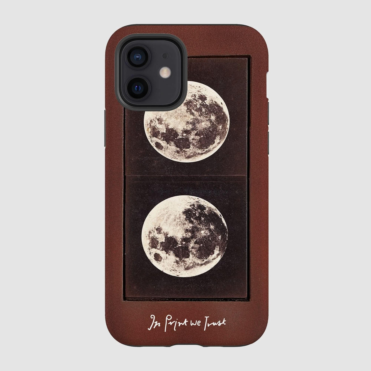 two moons tough iPhone case - In Print We Trust