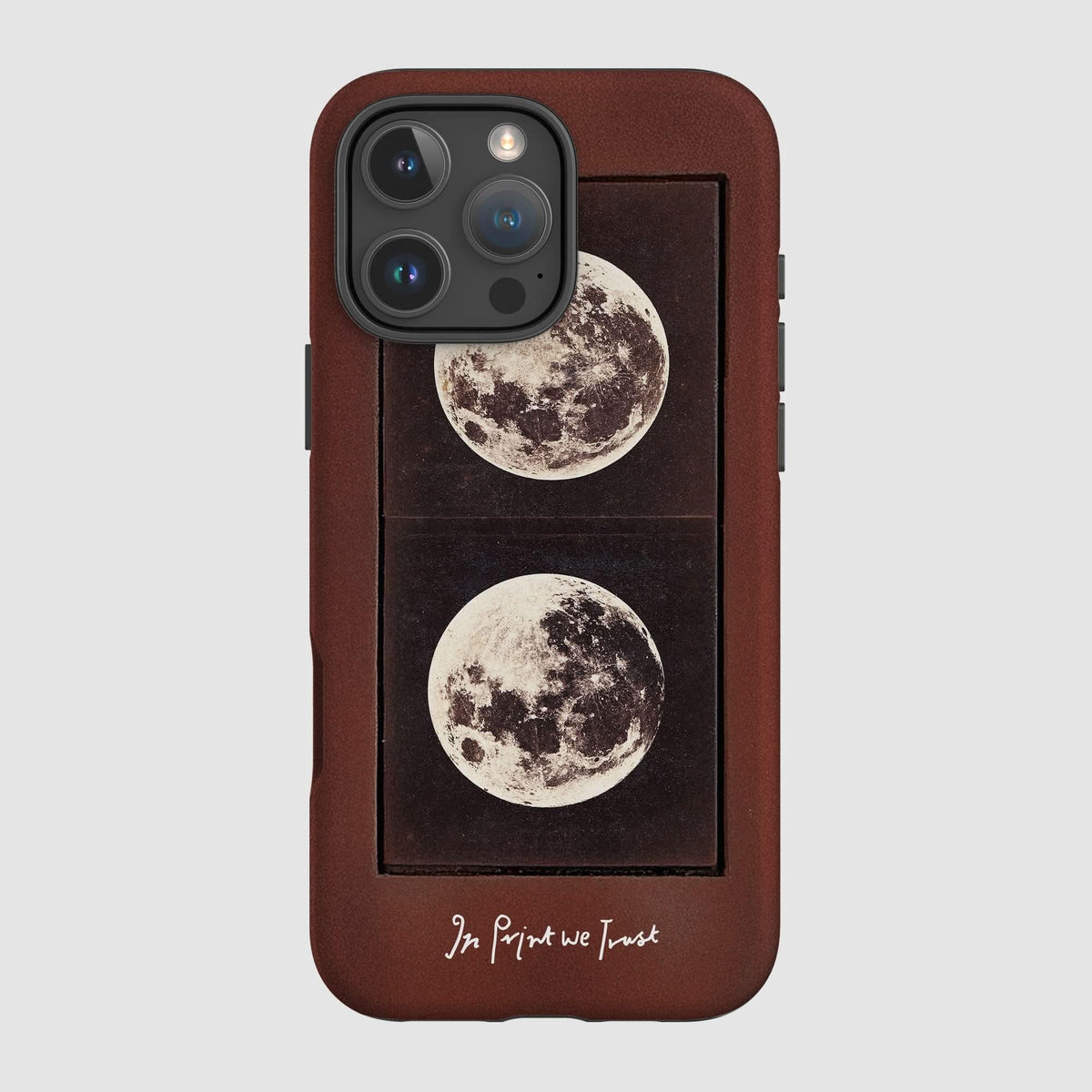 two moons tough iPhone case - In Print We Trust