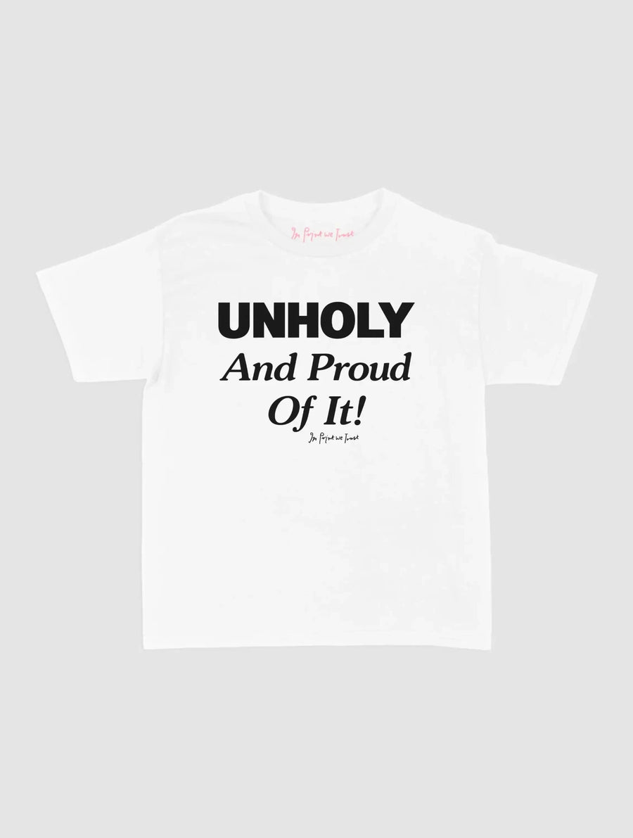 unholy baby tee - In Print We Trust