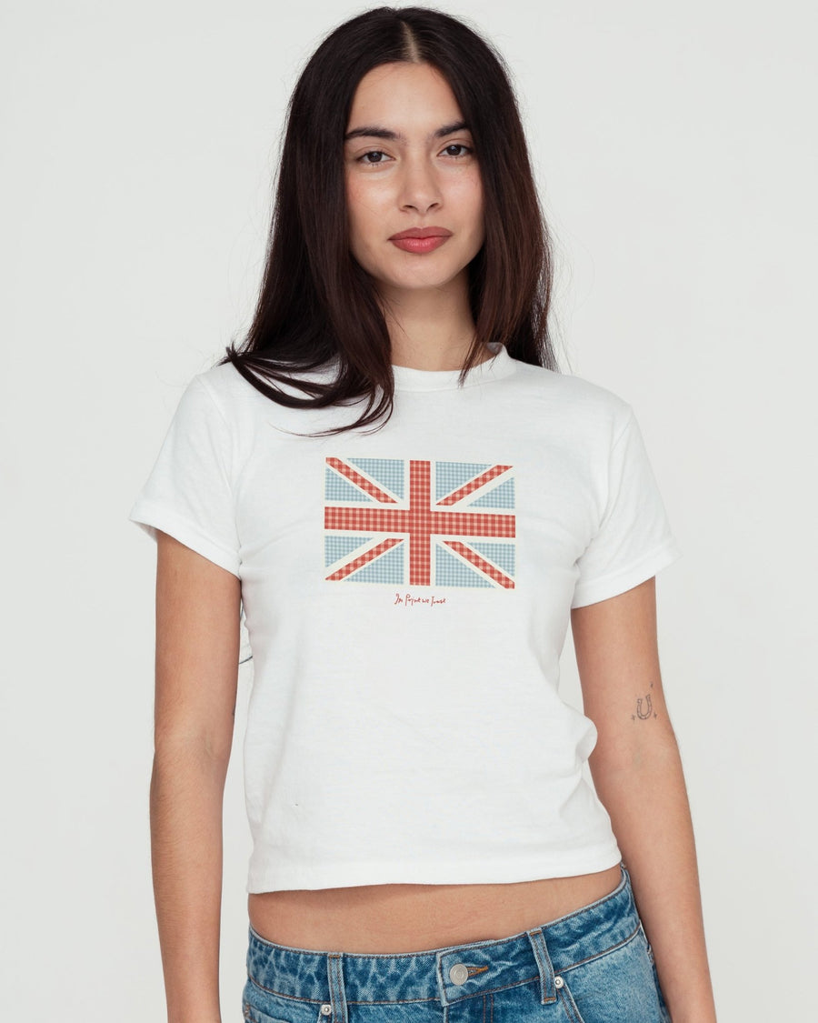 union jack baby tee - In Print We Trust