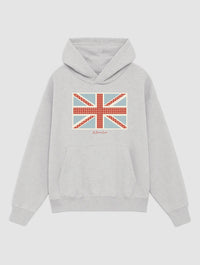 union jack grey hoodie - In Print We Trust