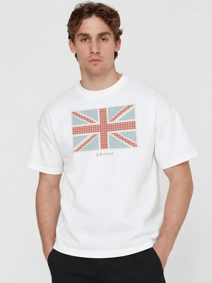 union jack heavyweight tee - In Print We Trust