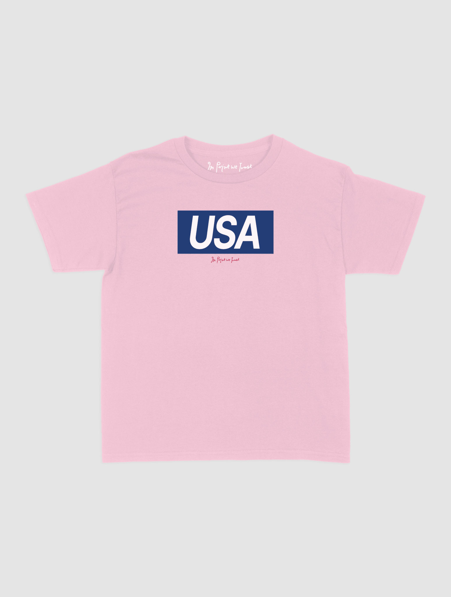 usa baby tee - In Print We Trust