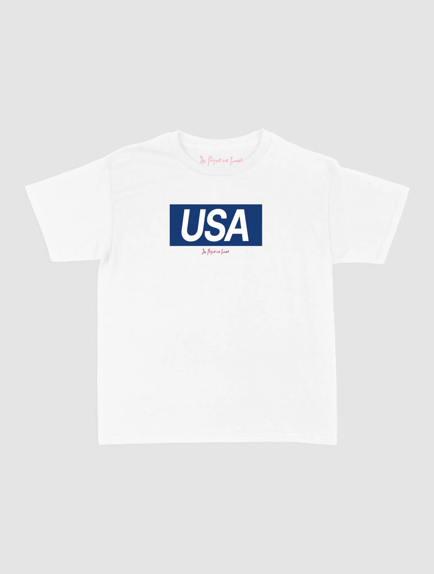 usa baby tee - In Print We Trust