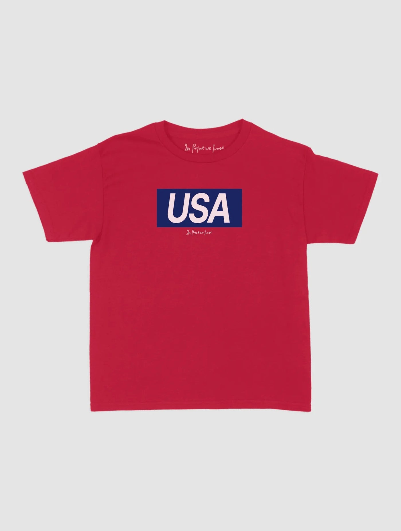 usa baby tee - In Print We Trust