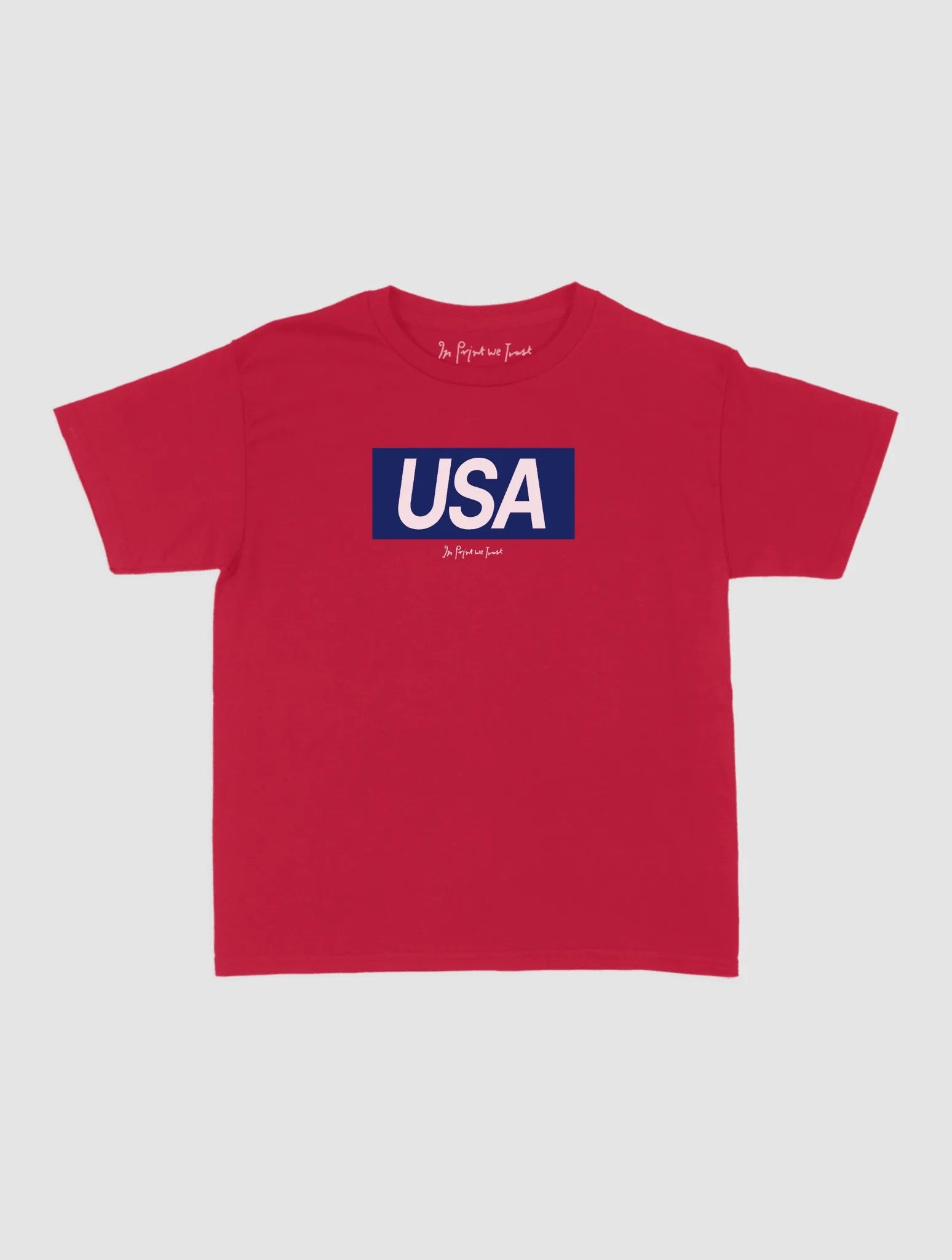 usa baby tee - In Print We Trust