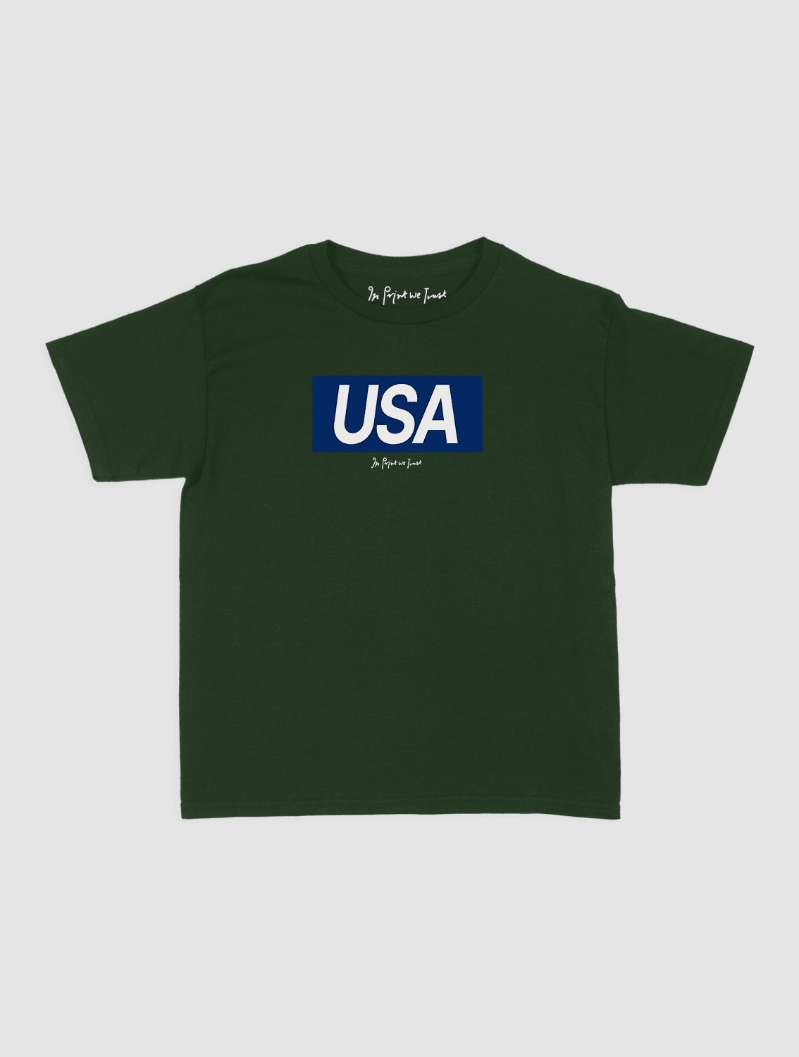 usa baby tee - In Print We Trust