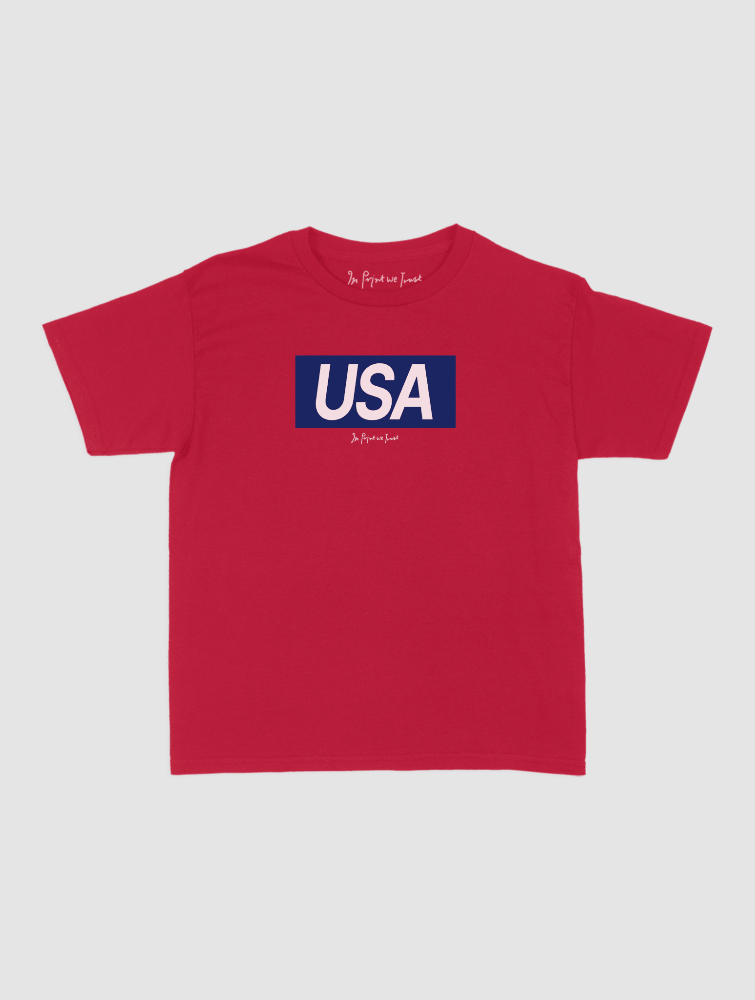 usa baby tee - In Print We Trust