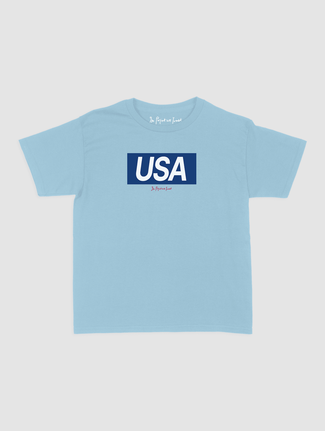 usa baby tee - In Print We Trust