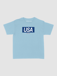 usa baby tee - In Print We Trust