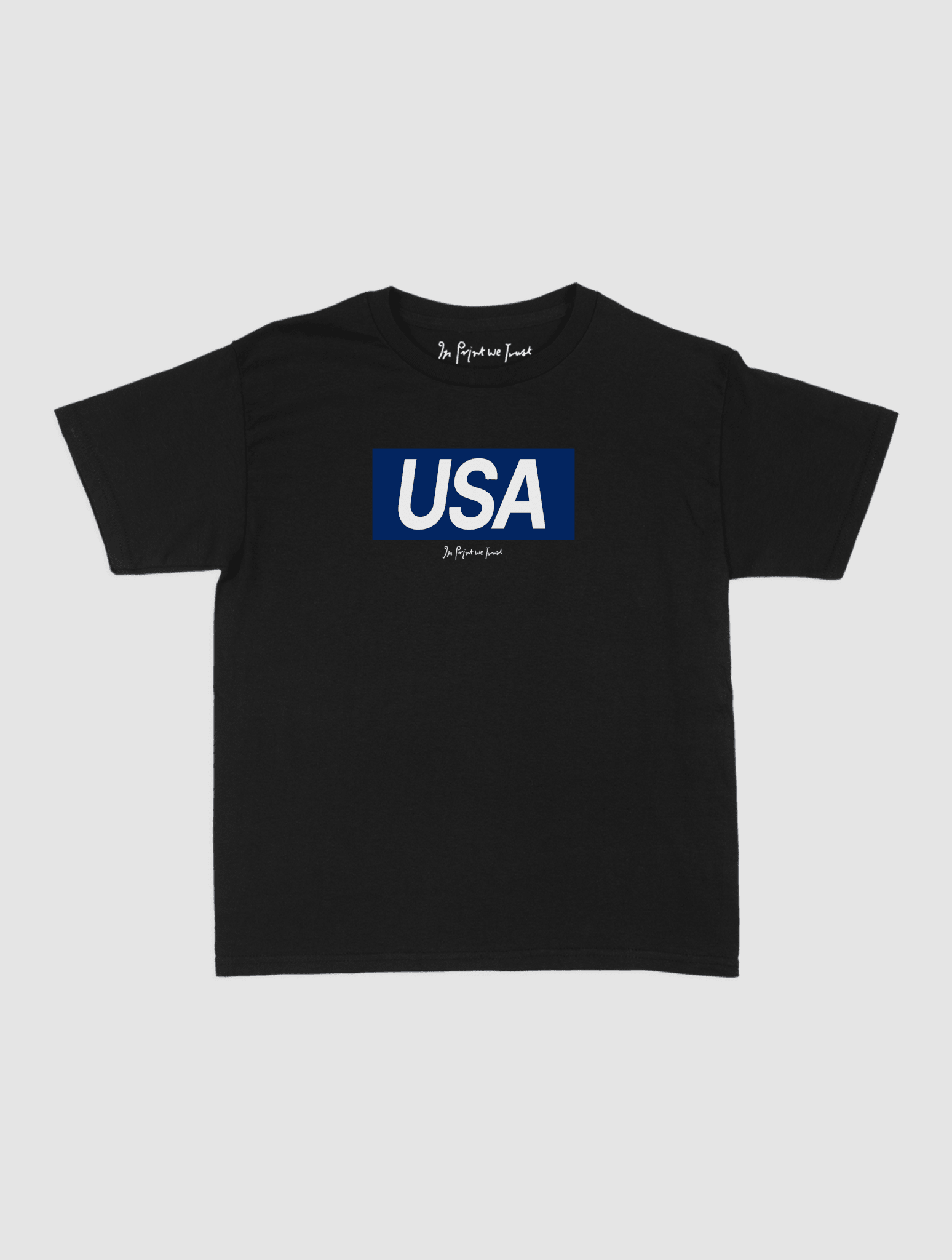 usa baby tee - In Print We Trust