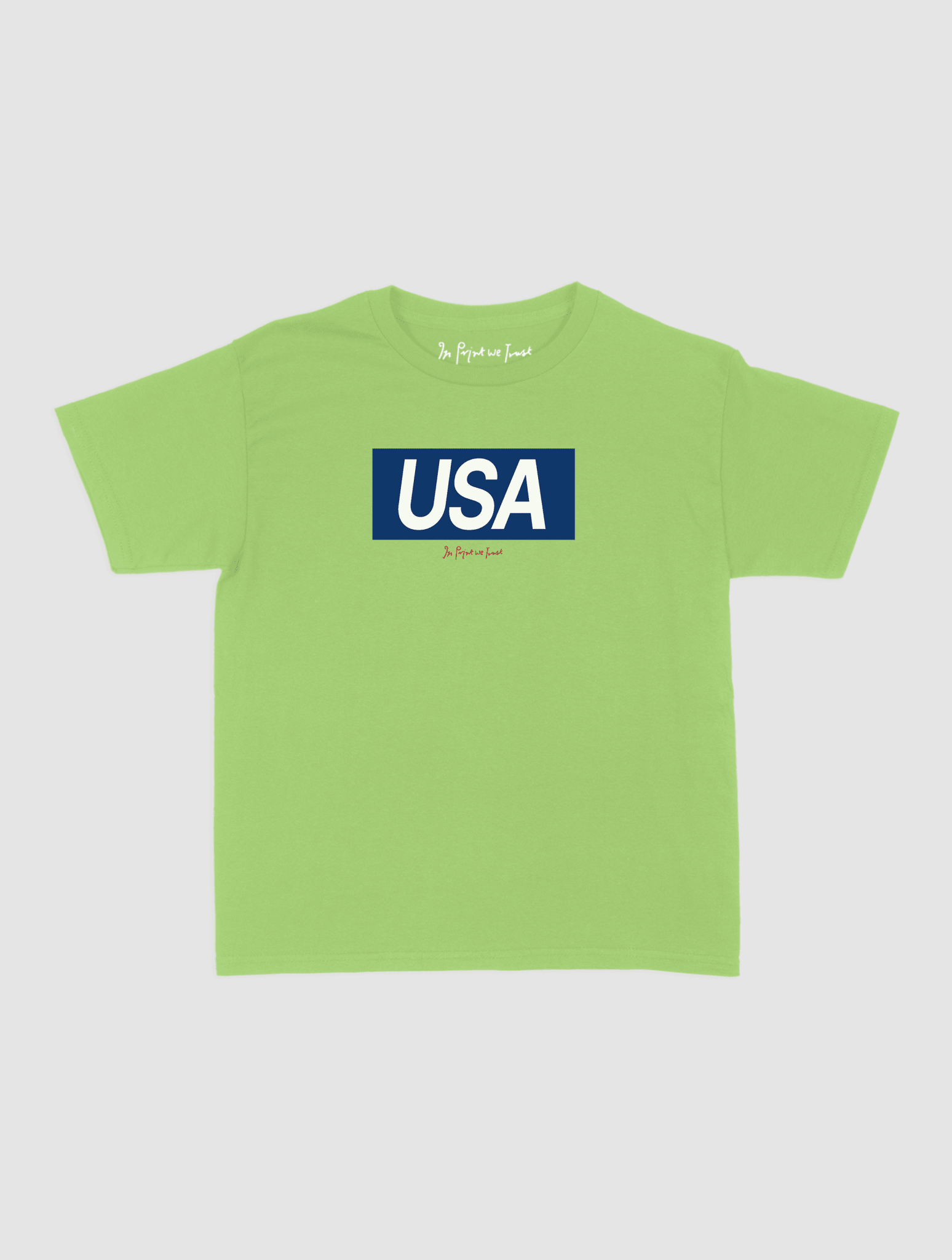 usa baby tee - In Print We Trust