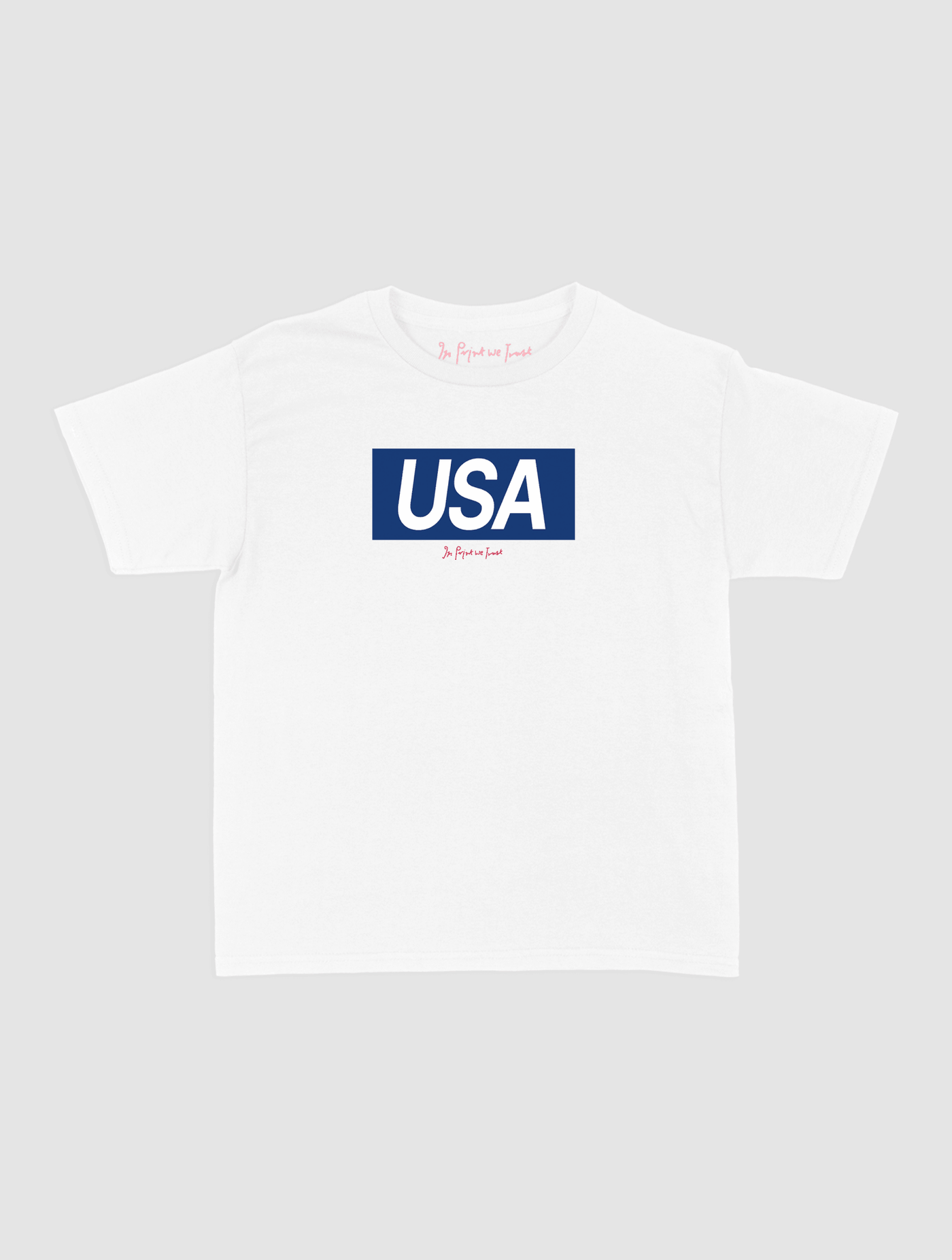 usa baby tee - In Print We Trust