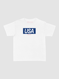 usa baby tee - In Print We Trust