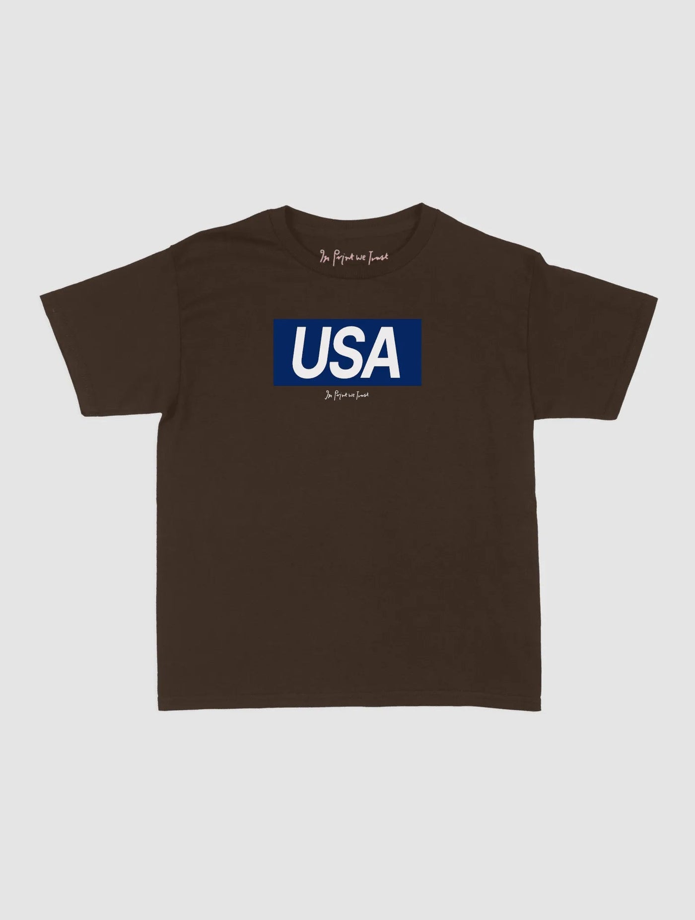 usa baby tee - In Print We Trust