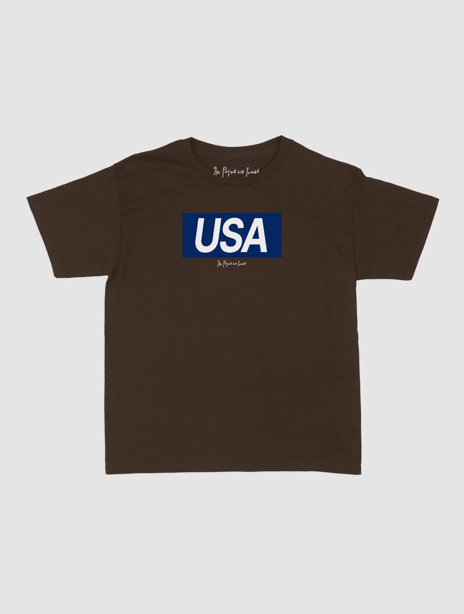 usa baby tee - In Print We Trust
