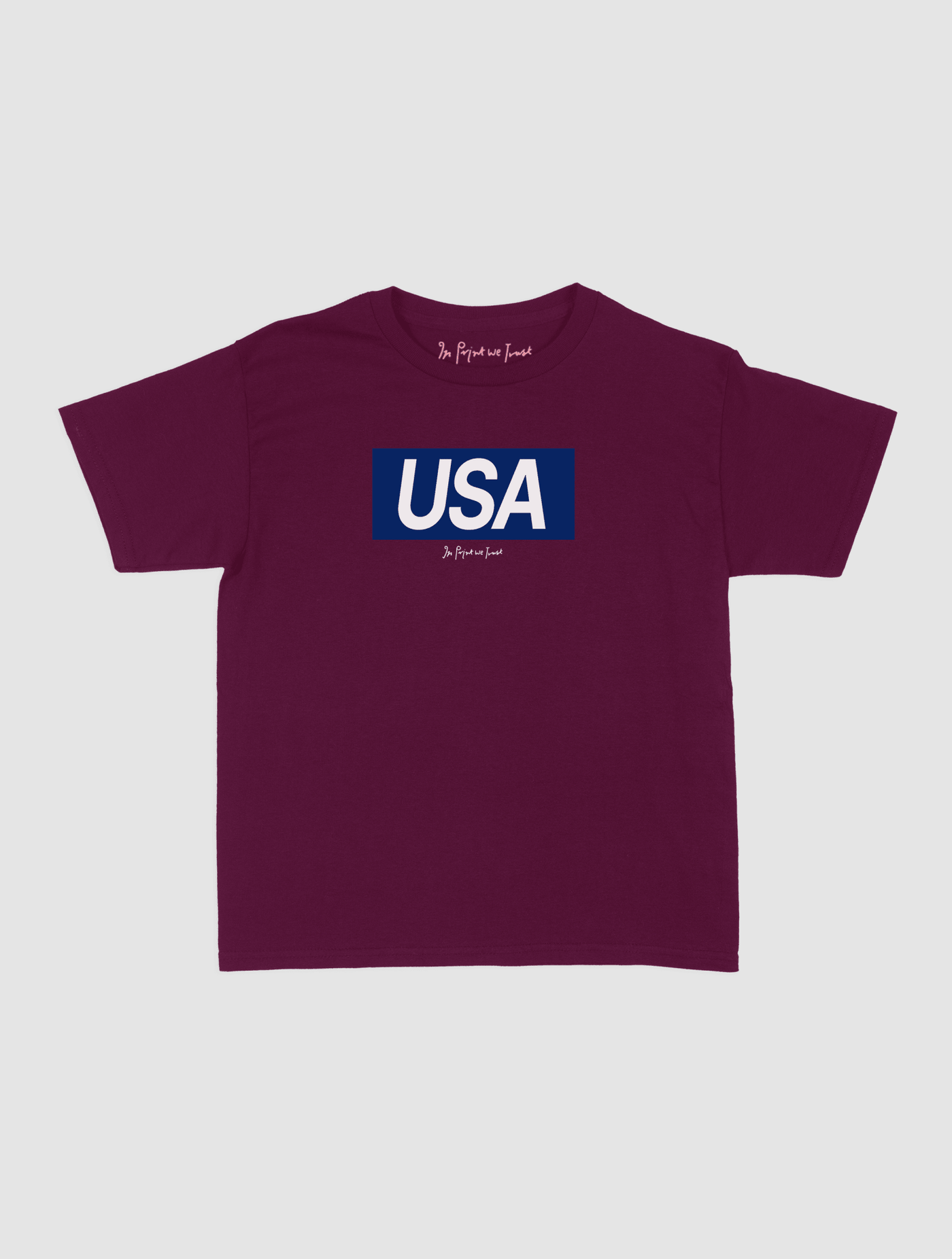 usa baby tee - In Print We Trust