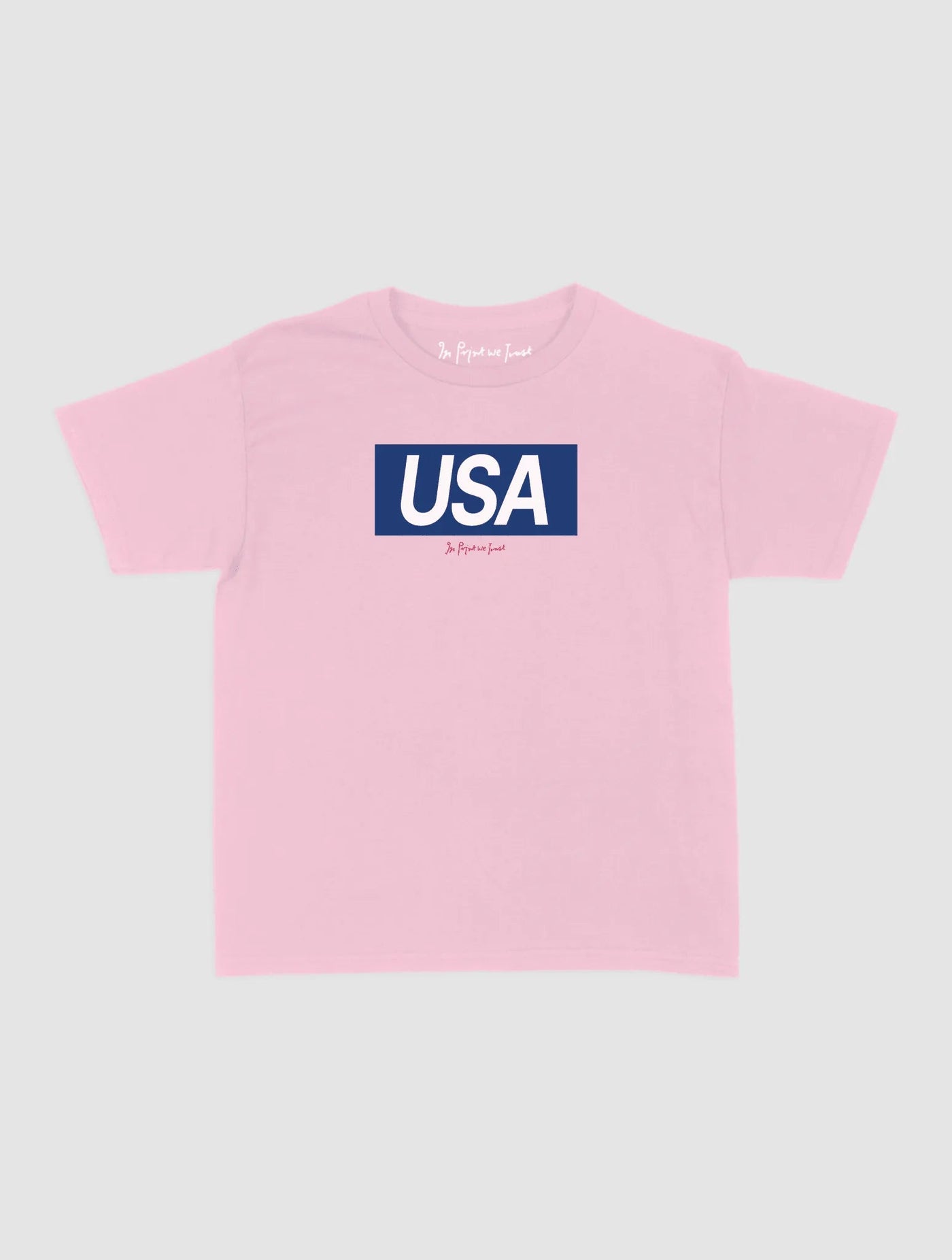 usa baby tee - In Print We Trust