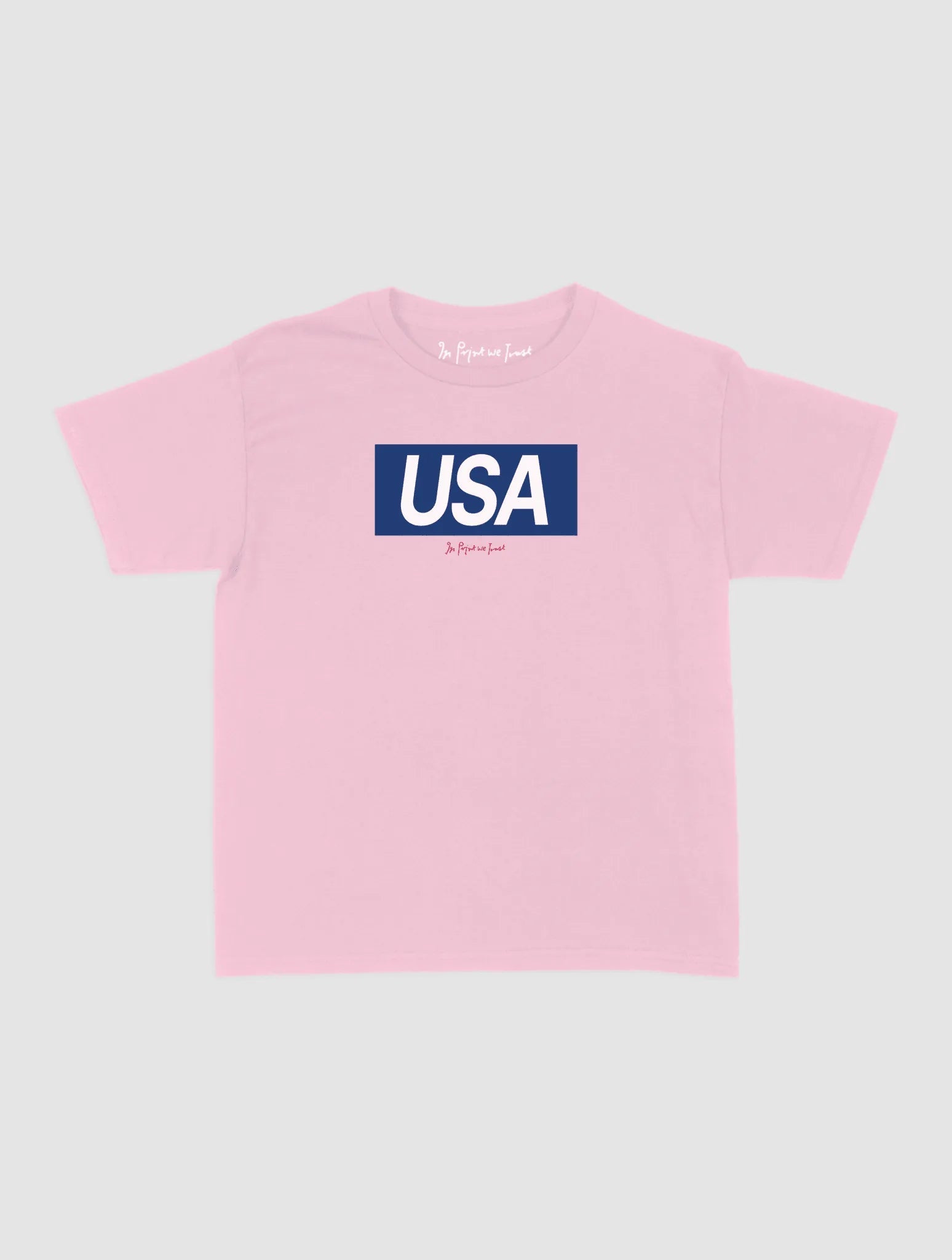 usa baby tee - In Print We Trust