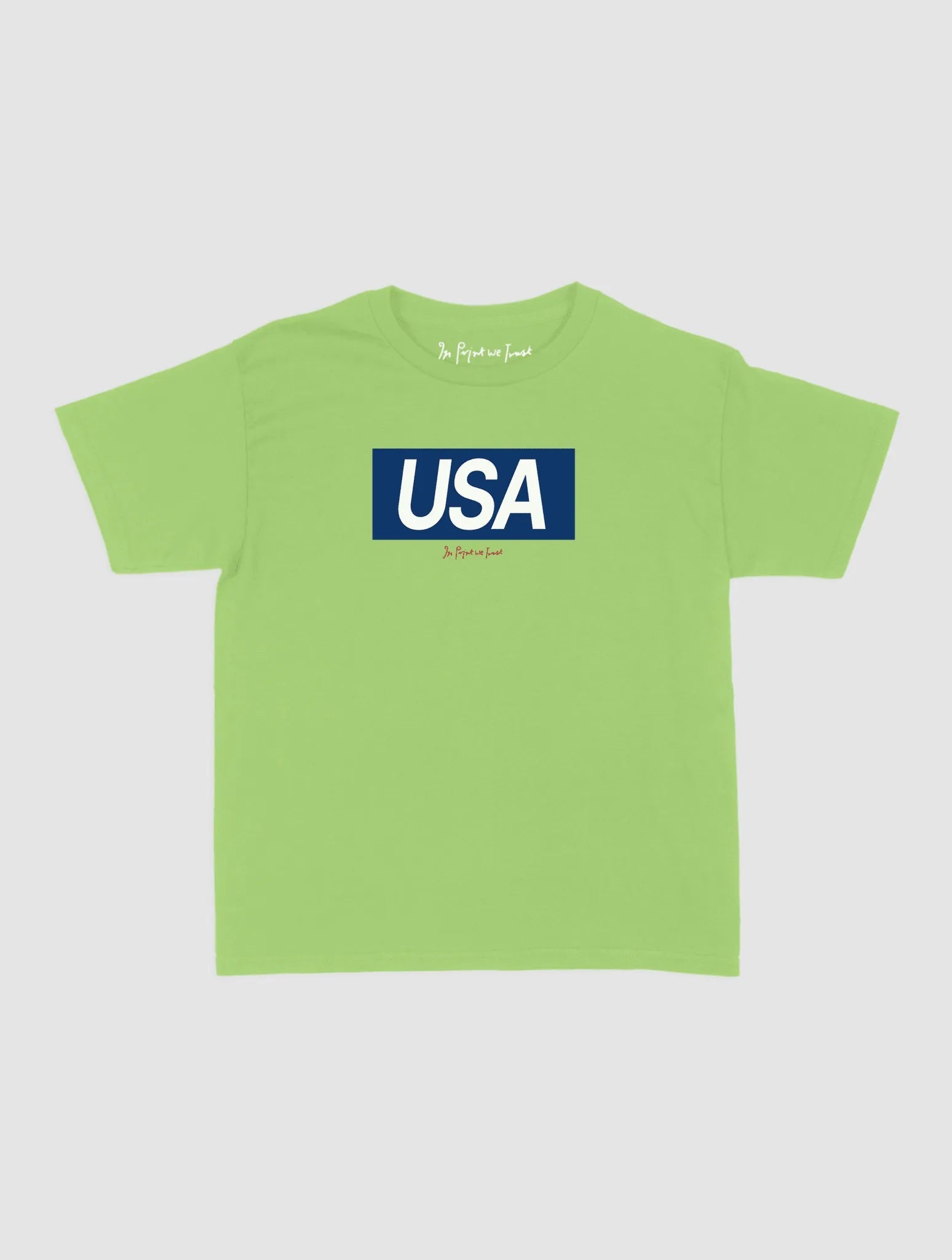 usa baby tee - In Print We Trust