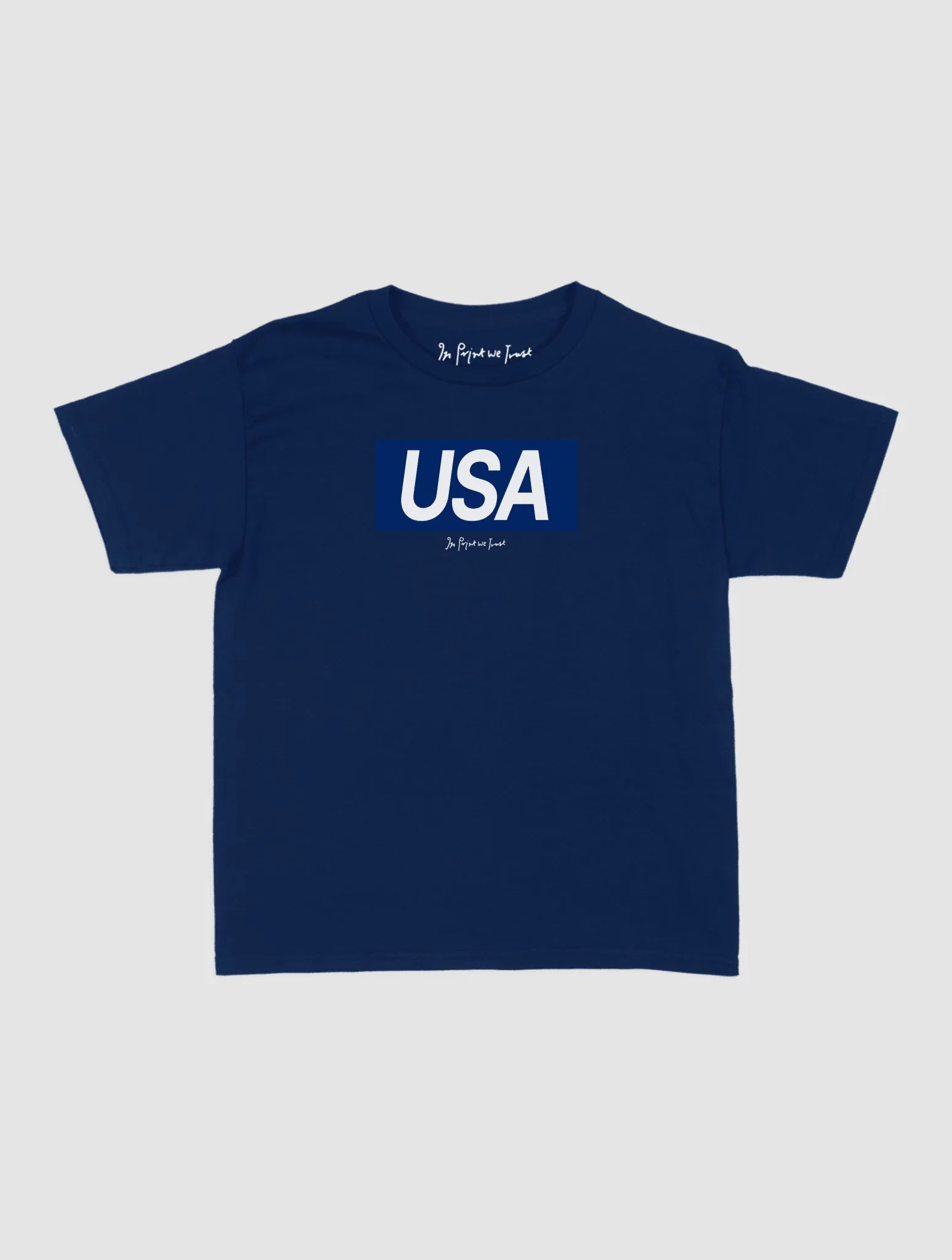 usa baby tee - In Print We Trust