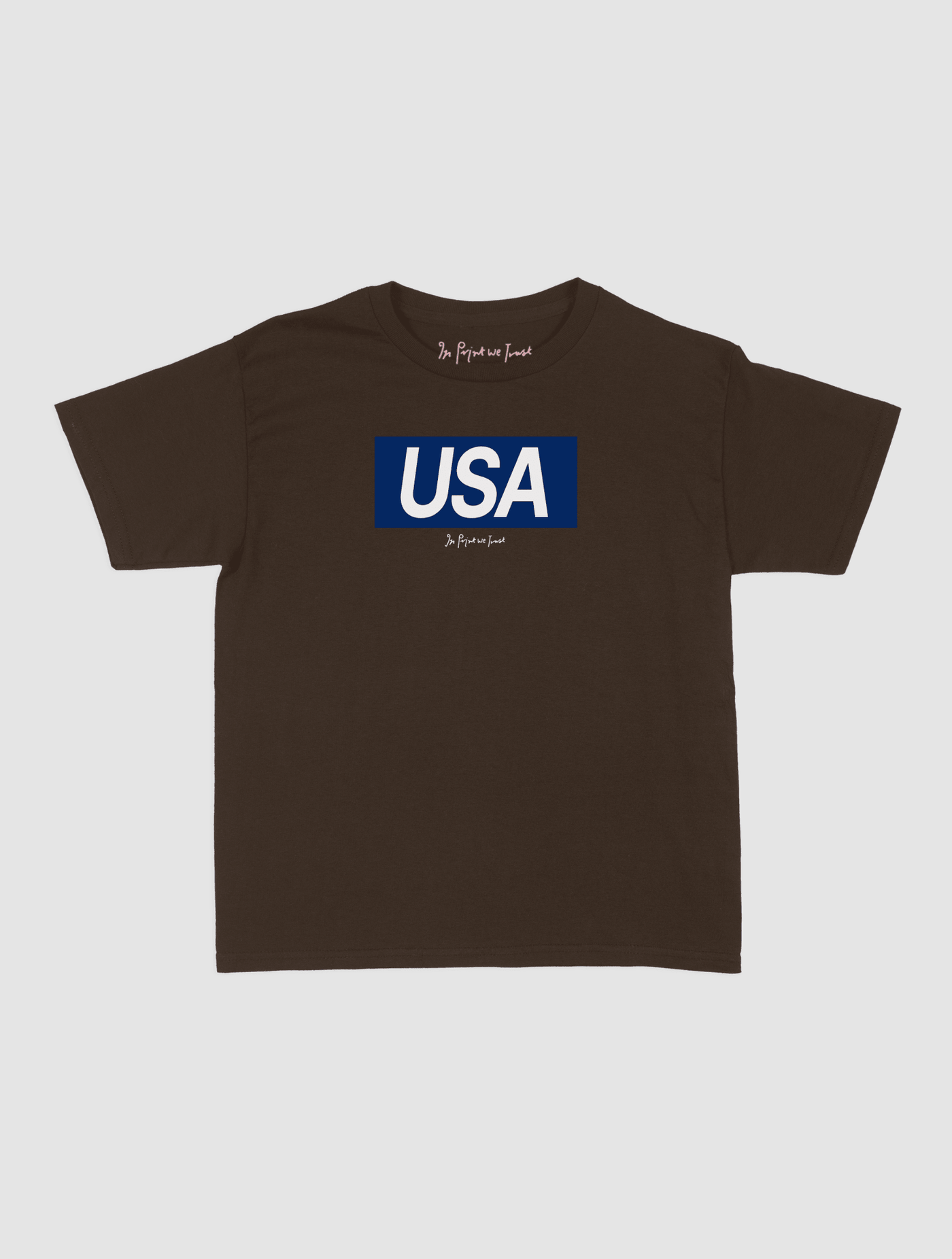 usa baby tee - In Print We Trust