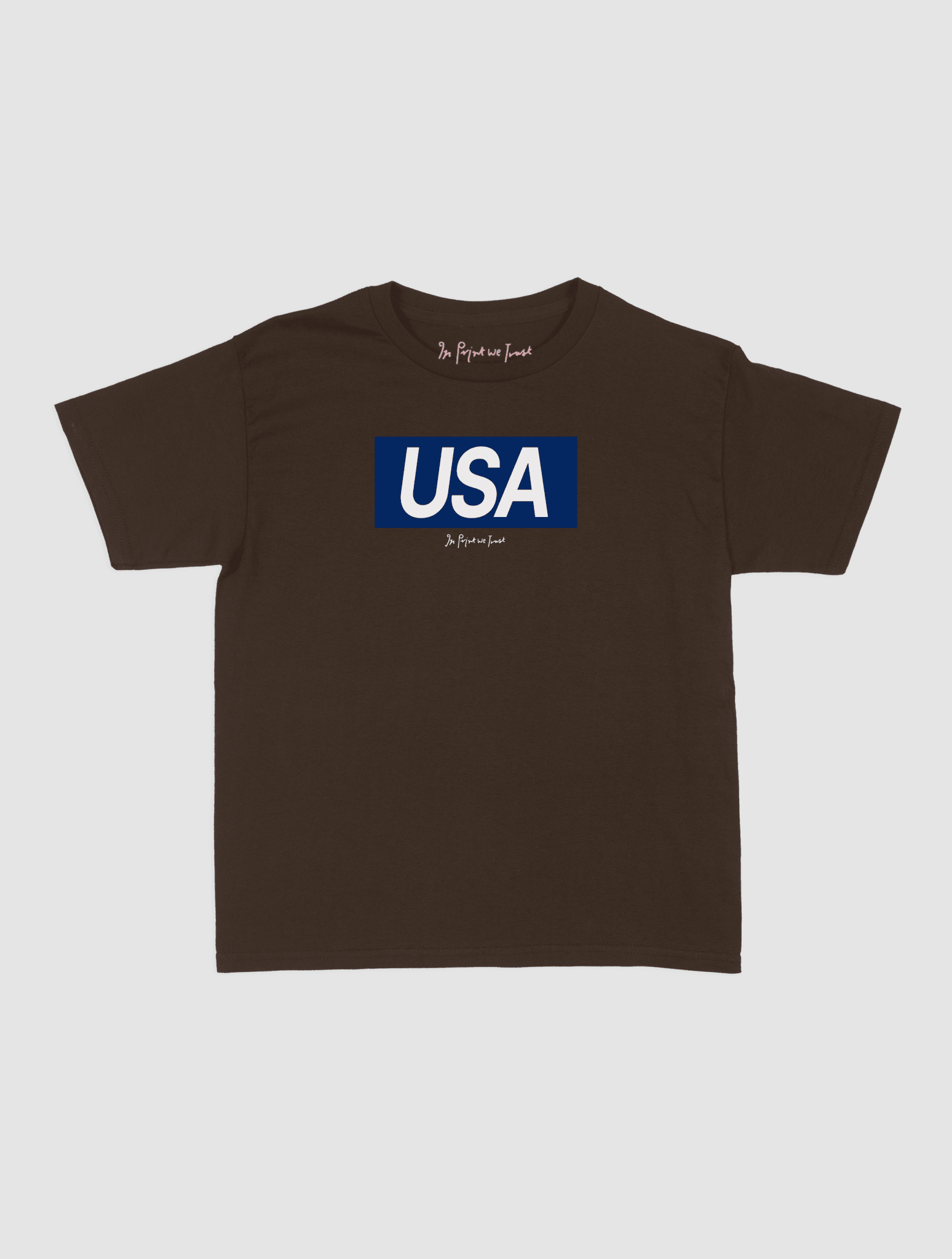 usa baby tee - In Print We Trust