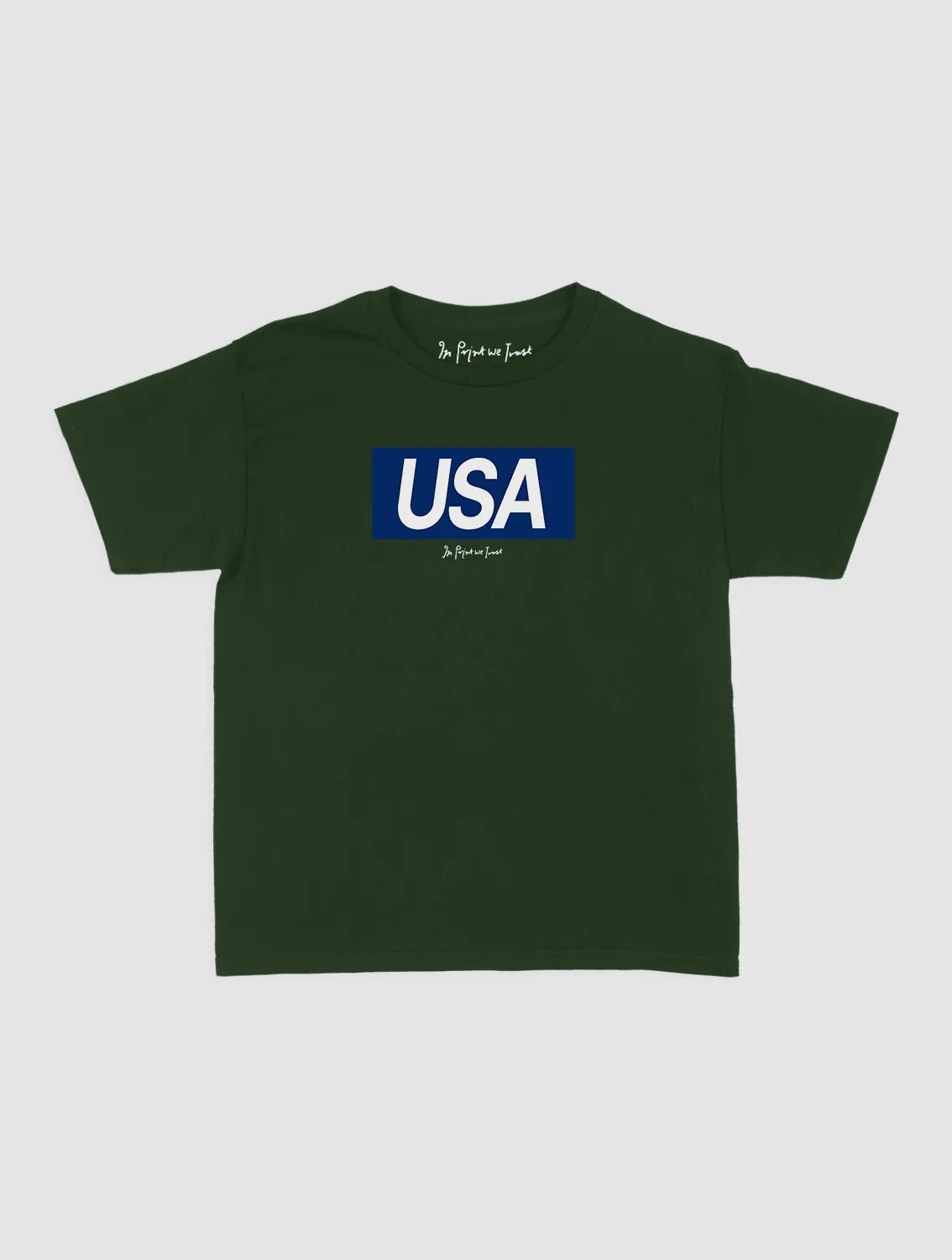 usa baby tee - In Print We Trust