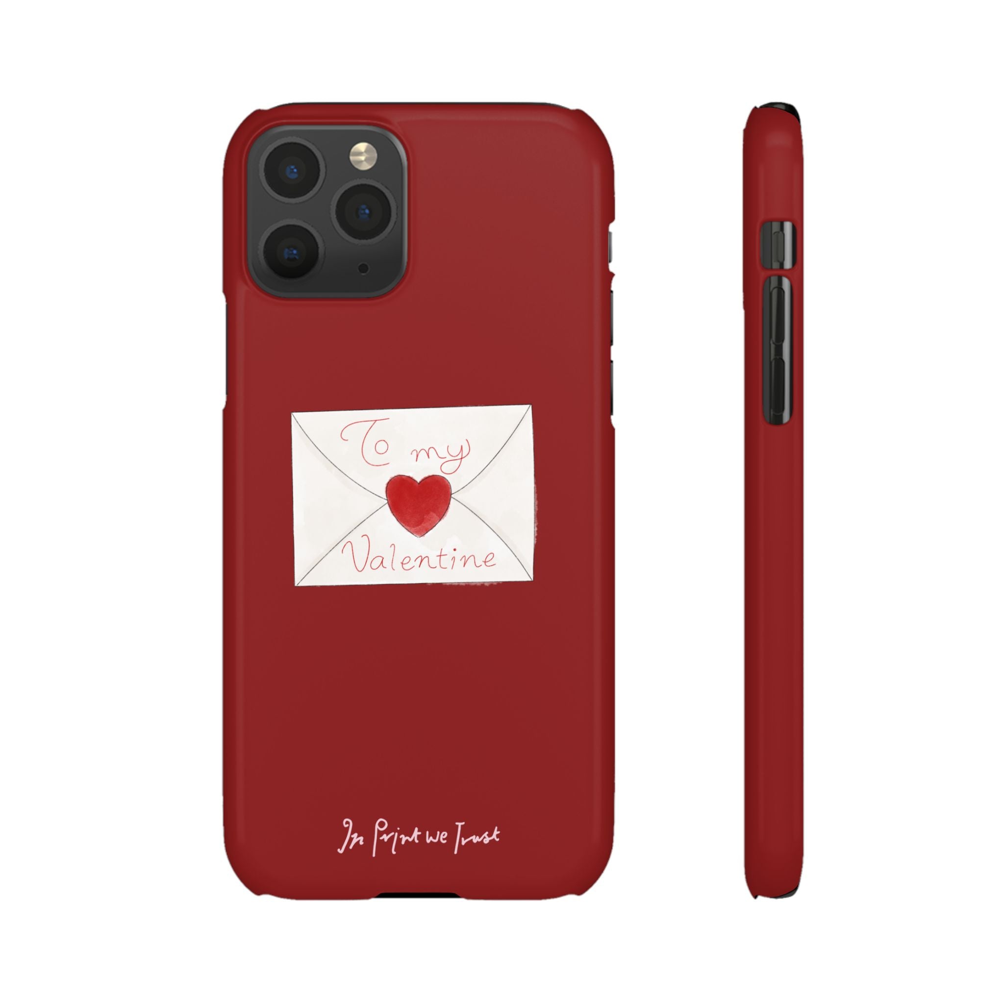 valentine iPhone case - In Print We Trust